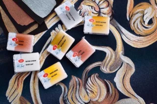 (New Color 2020) Màu nước và màu nhũ White nights pan lẻ dạng nén 2.5ml & tube 10ml