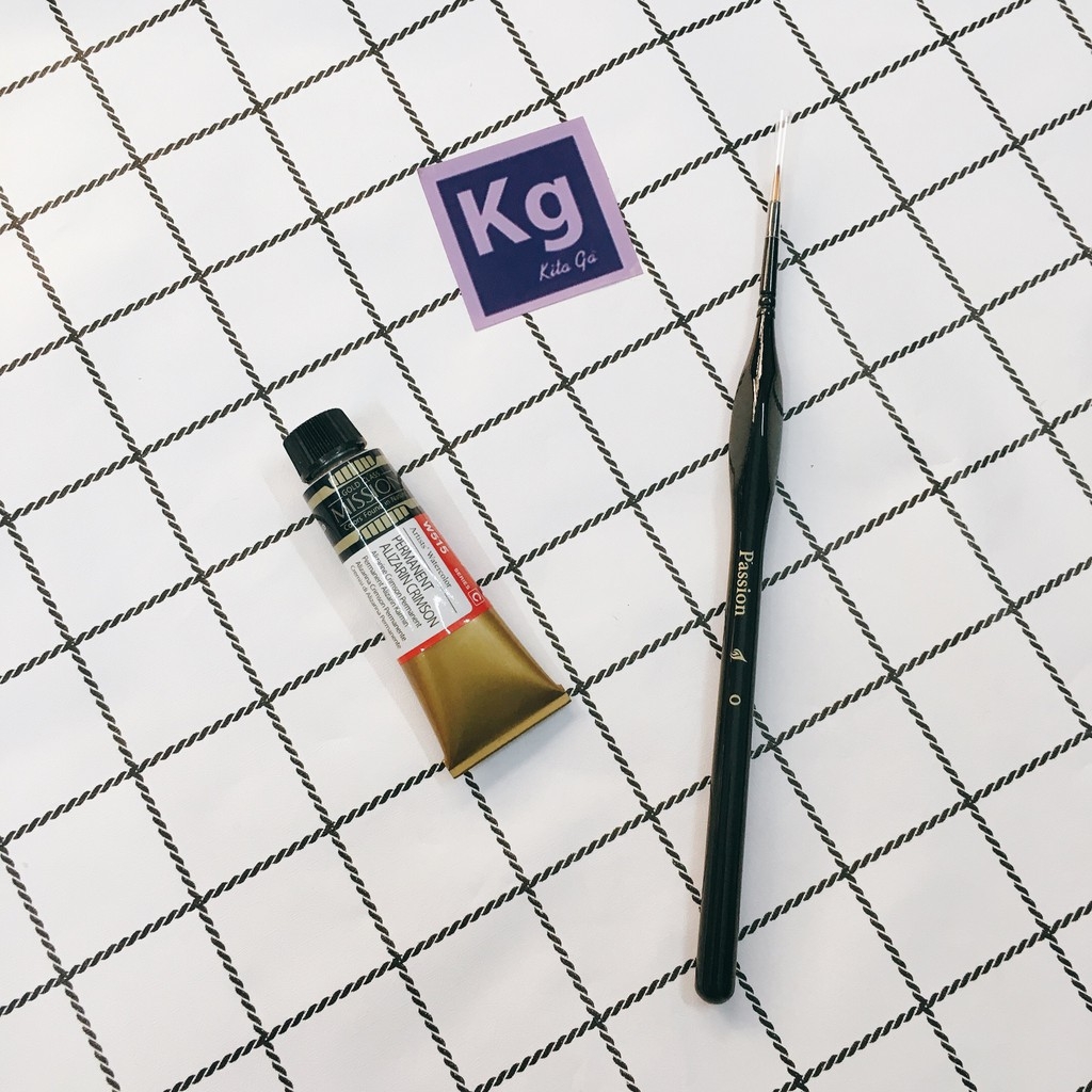 Cọ tỉa PASSION ke nét vẽ màu nước Gouache Acrylic ...
