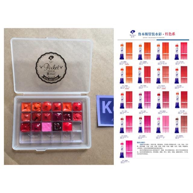 Màu nhũ pocket, màu nước pocket theo tone các hãng