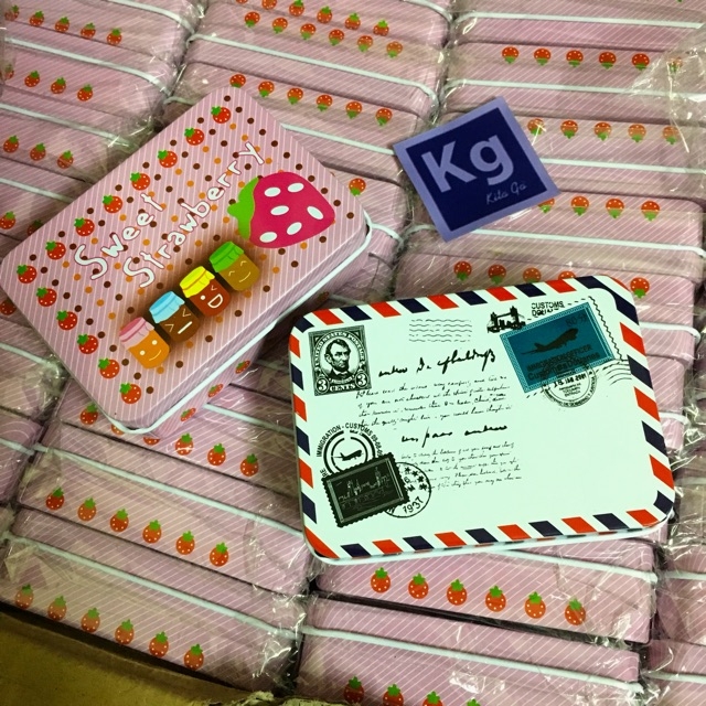 Hộp thiếc in hình size nhỏ đựng đồ đa năng