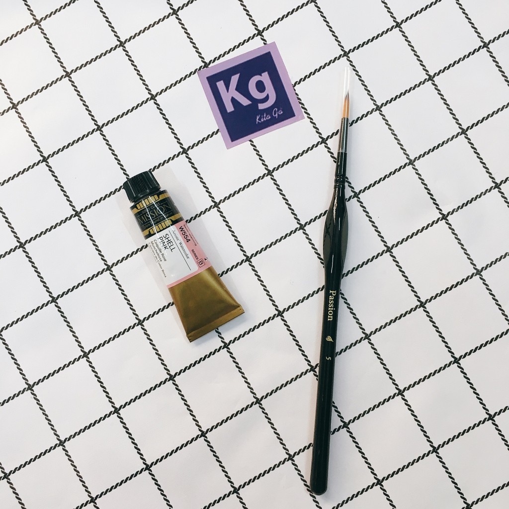 Cọ tỉa PASSION ke nét vẽ màu nước Gouache Acrylic ...