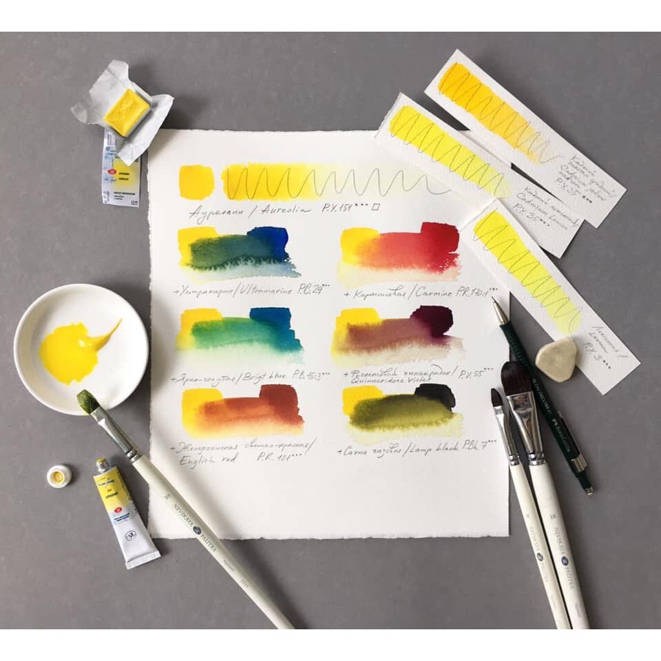 P4 Màu nước White Nights tuýp lẻ 10ml &fullpan nén ~2.5ml