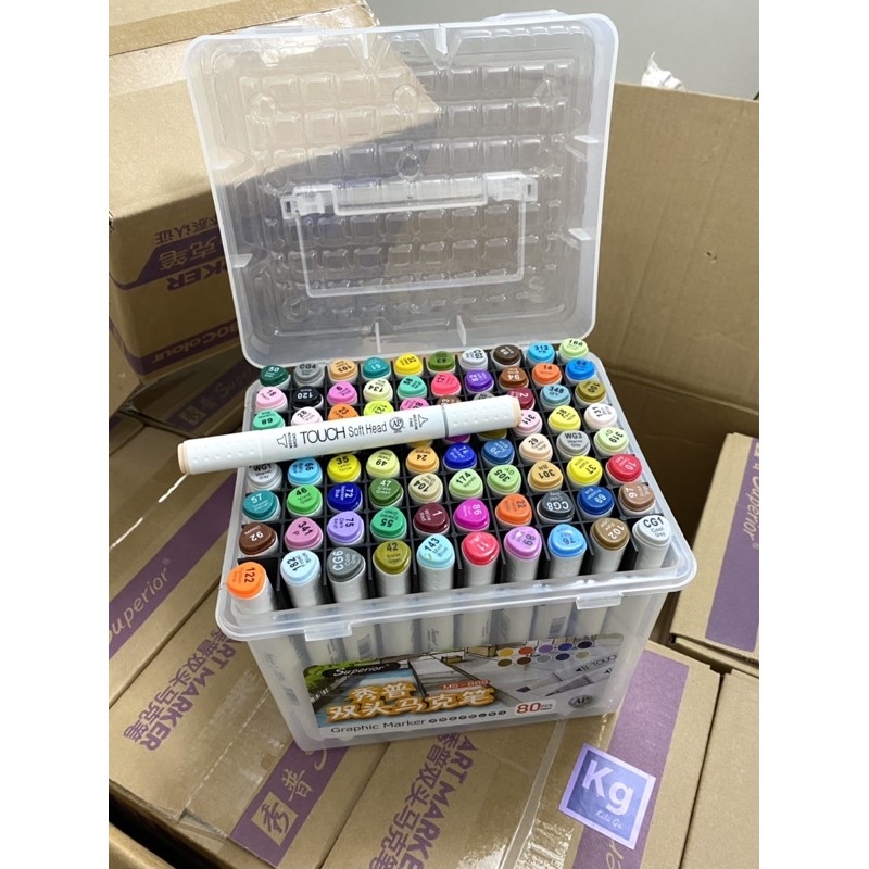 Set Màu dạ bút lông Marker Touch Soft Head