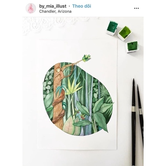 108 full mã màu nước Holbein hạng họa sĩ chuyên nghiệp Pocket Holbein Nhật Bản tuỳ chọn