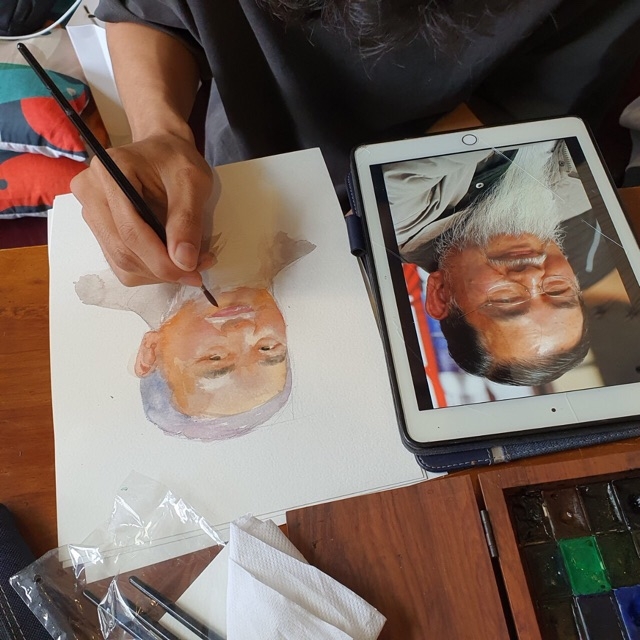 Giấy vẽ màu nước Magnani 1404 Italia định lượng 300gsm