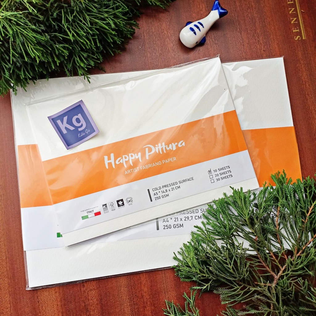 Giấy vẽ màu nước Happy Việt Nam sổ vẽ A4 A5