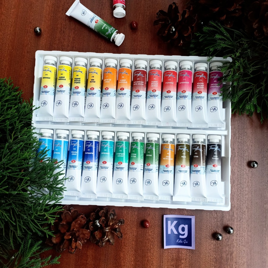 P3 màu nước White nights tuýp lẻ 10ml &fullpan nén ~2.5ml