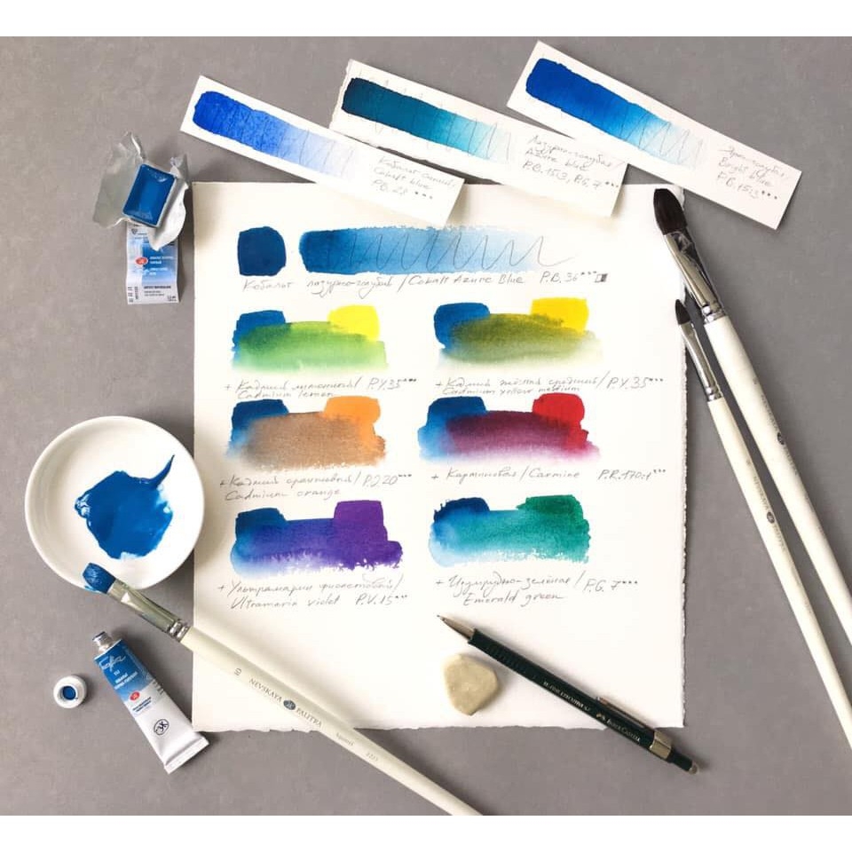 P4 Màu nước White Nights tuýp lẻ 10ml &fullpan nén ~2.5ml