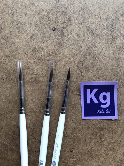 Cọ vẽ lông chồn Kolinsky lông sóc cao cấp Nevskaya palitra Nga vẽ màu nước acrylic sơn dầu vẽ nail (hãng Whitenights)