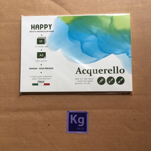 Giấy vẽ màu nước Happy Việt Nam sổ vẽ A4 A5