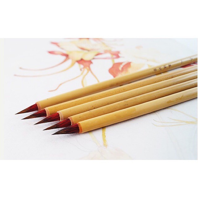 Cọ Trung: Tiểu hồng mao, Bạch Vân ,kiêm hào...