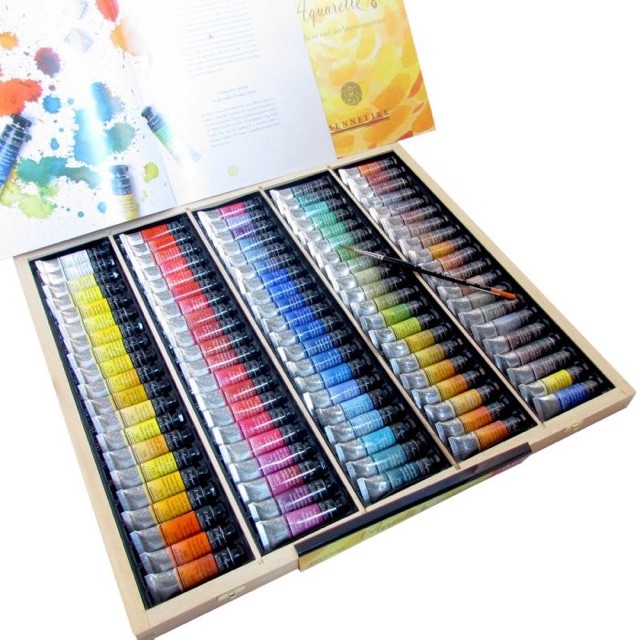 ✨Sennelier 10ml 98+2 Hộp gỗ ✨ Màu nước cao cấp Sennelier Pháp