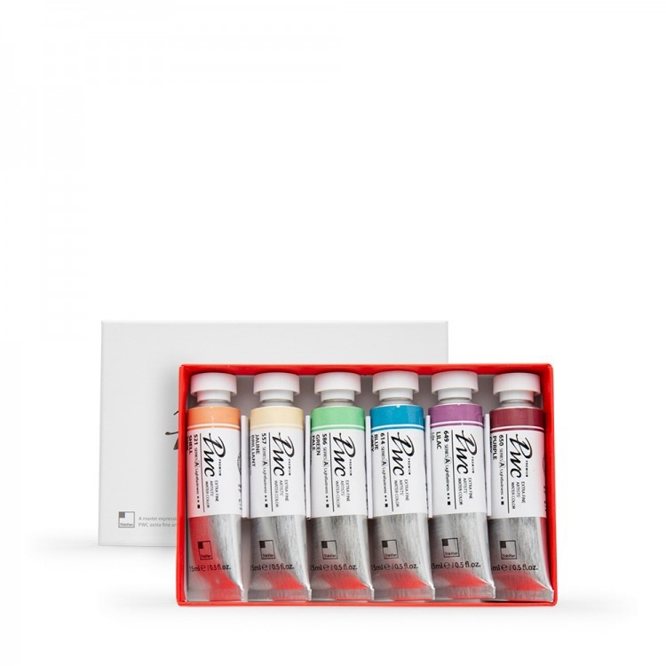 SET 6 Tuýp 15ml màu nước Shinhan PWC Extra Fine