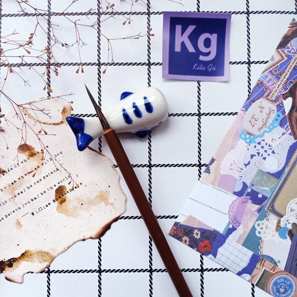 Cọ tỉa lông thú. vẽ chi tiết, màu nước, viết thư pháp Hiệp Cân