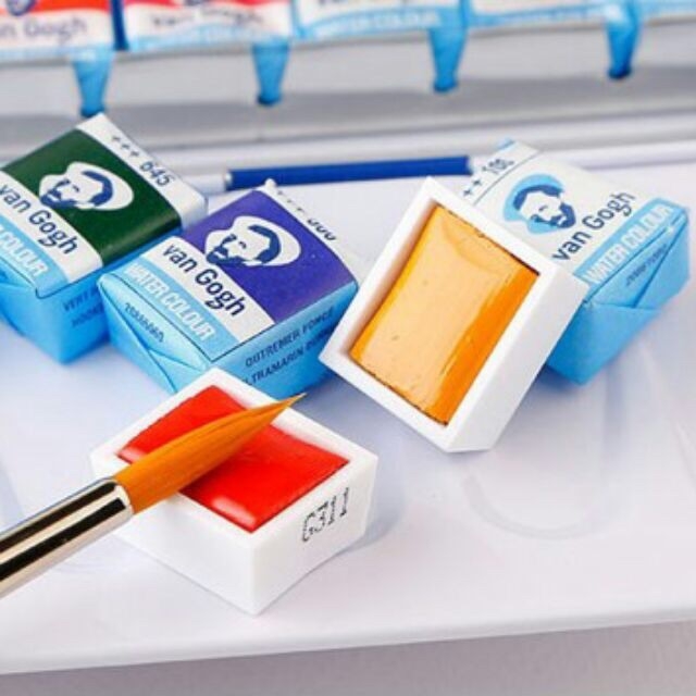 P4 Vangogh Tube 10ml & Halfpan lẻ Nhũ Màu nước Vangogh tuýp lẻ 10ml