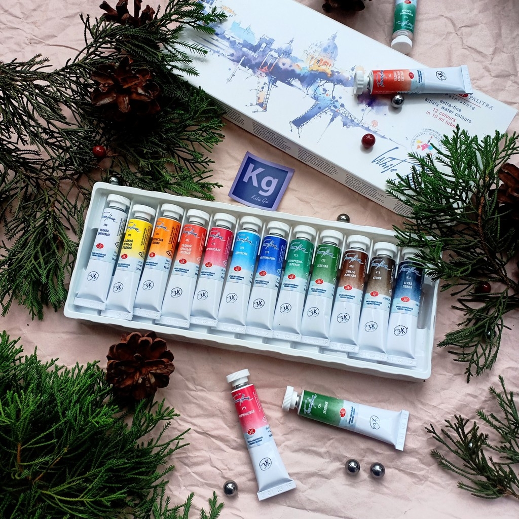 P4 Màu nước White Nights tuýp lẻ 10ml &fullpan nén ~2.5ml