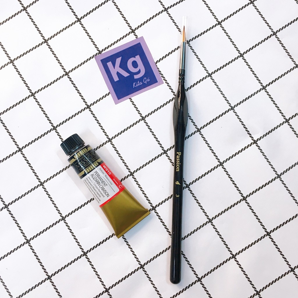 Cọ tỉa PASSION ke nét vẽ màu nước Gouache Acrylic ...