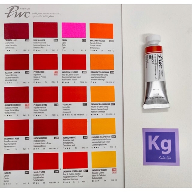 P1 Tuýp 15ml màu nước Shinhan PWC Hàn Quốc