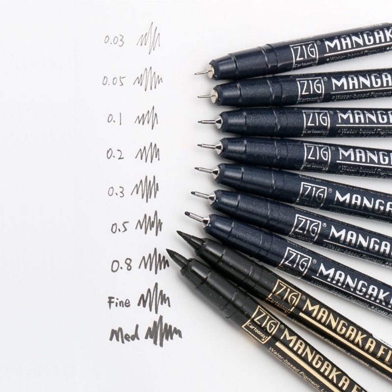 Bút line nét Zig Mangaka Nhật Bản
