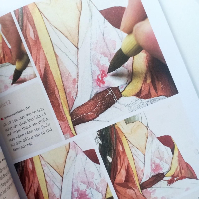 ❄❄Quân Tử Hoa- Mỹ Nữ Hoa - Nghệ thuật vẽ màu nước cổ trang ❄❄