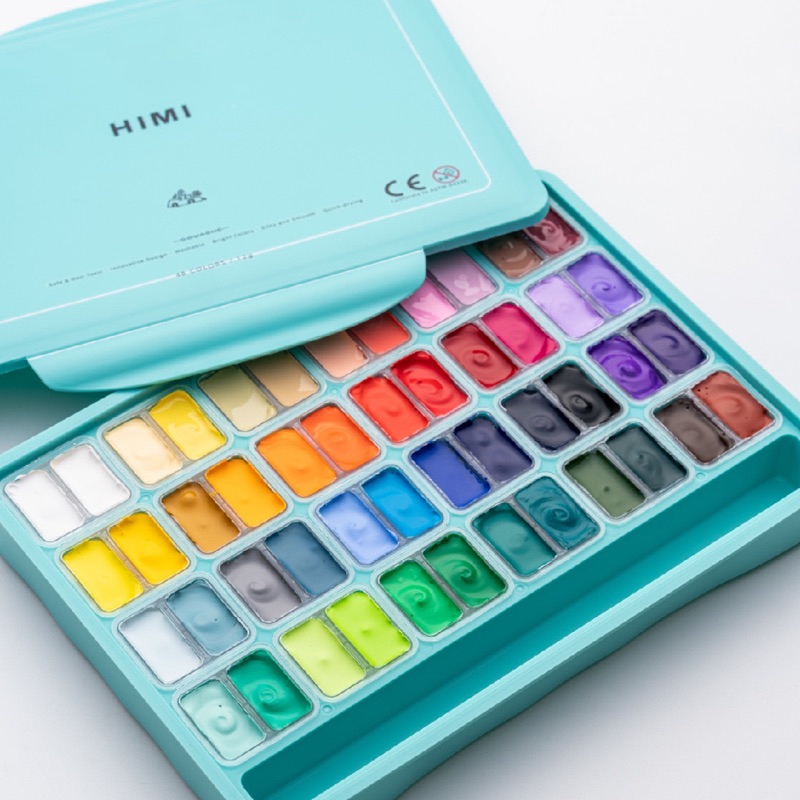 Màu GOUACHE HIMI dạng thạch ( 18/24 màu)