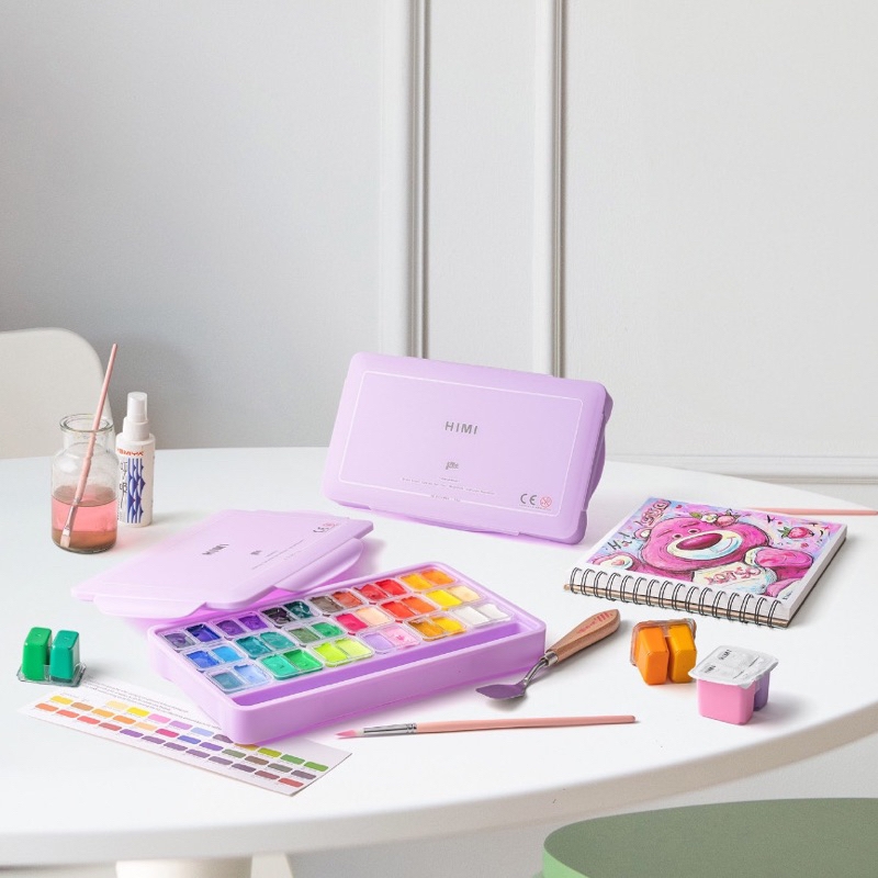 Màu GOUACHE HIMI dạng thạch ( 18/24 màu)