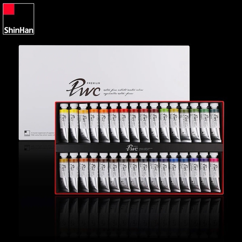 Hộp 15ml Màu nước Shinhan PWC Hàn Quốc set 32 -33 limmited