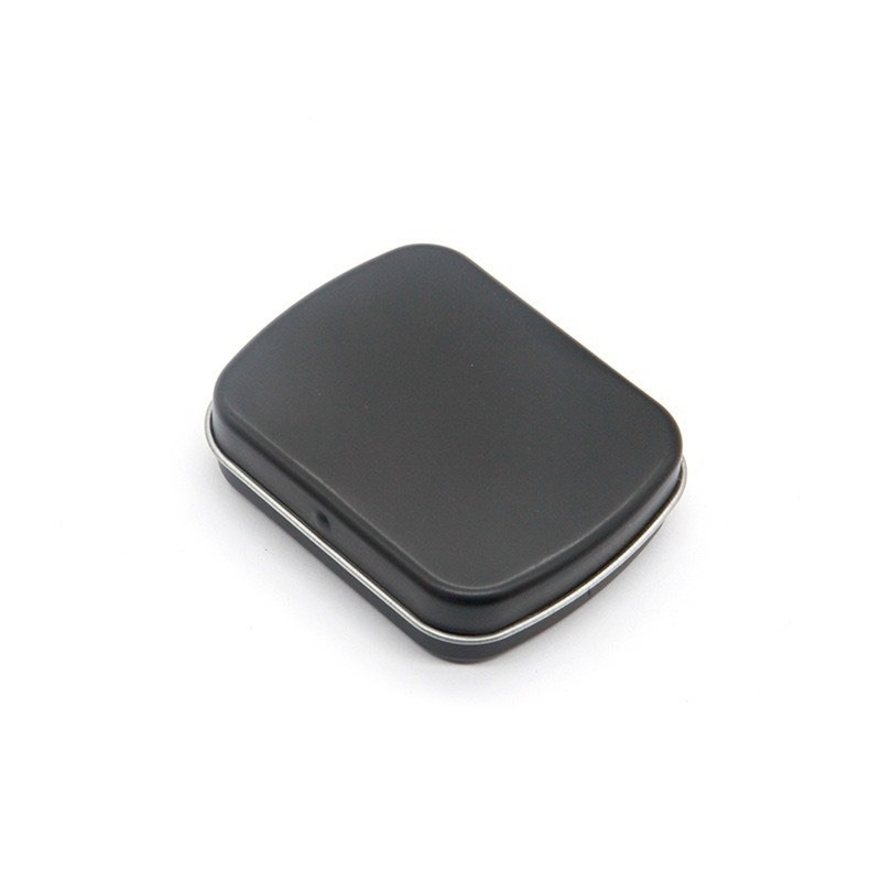 Hộp thiếc mini nhỏ Trắng Đen hoạ tiết đựng pan màu đựng đồ đa năng