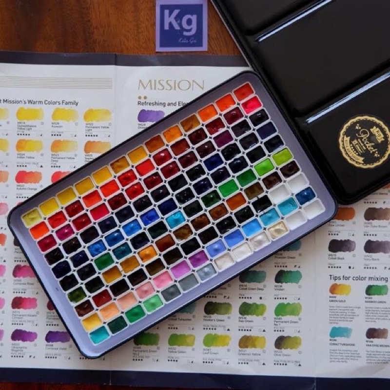 ✨126 mã màu full mã Mijello Pocket ✨ Mijello Mission Gold Hàn Quốc hạng họa sĩ chuyên nghiệp