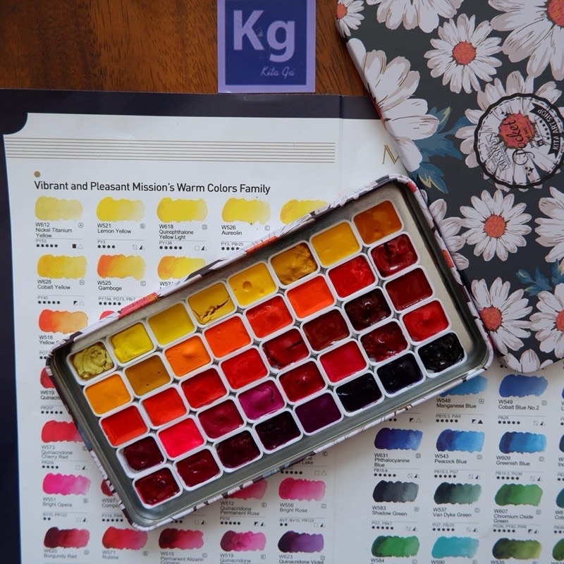 ✨126 mã màu full mã Mijello Pocket ✨ Mijello Mission Gold Hàn Quốc hạng họa sĩ chuyên nghiệp