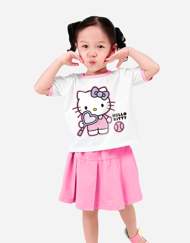 Set váy bé gái Hello Kitty Bomines