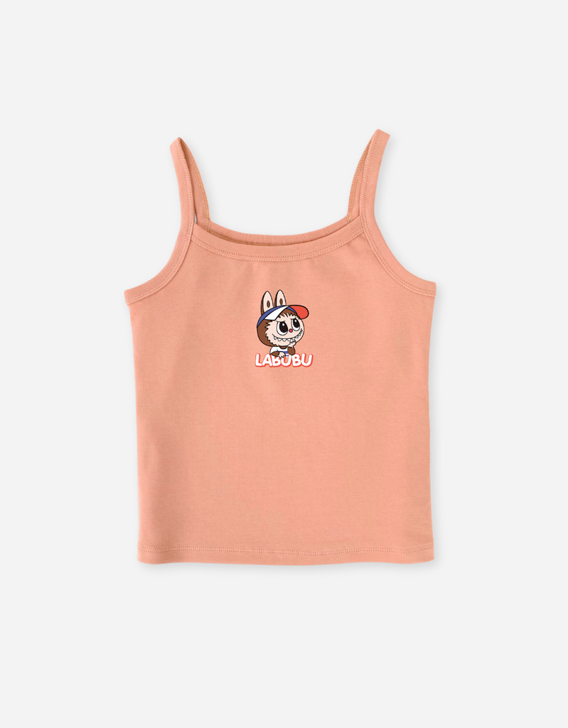 Áo bé gái thun rib cotton,  Áo 2 dây dáng ôm body