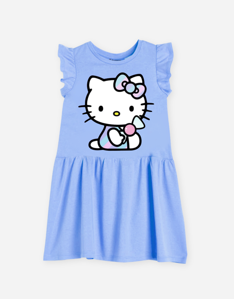 Váy bé gái Hello Kitty tay bèo