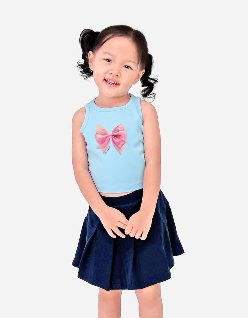 Set váy bé gái hình nơ Bomines