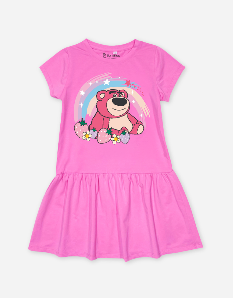 Váy bé gái Gấu dâu Lotso