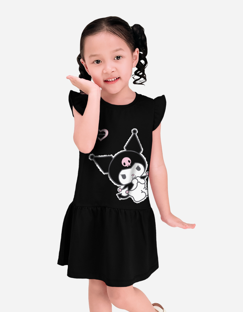 Váy bé gái Kuromi, Hello Kitty, Cinnamoroll, My Melody