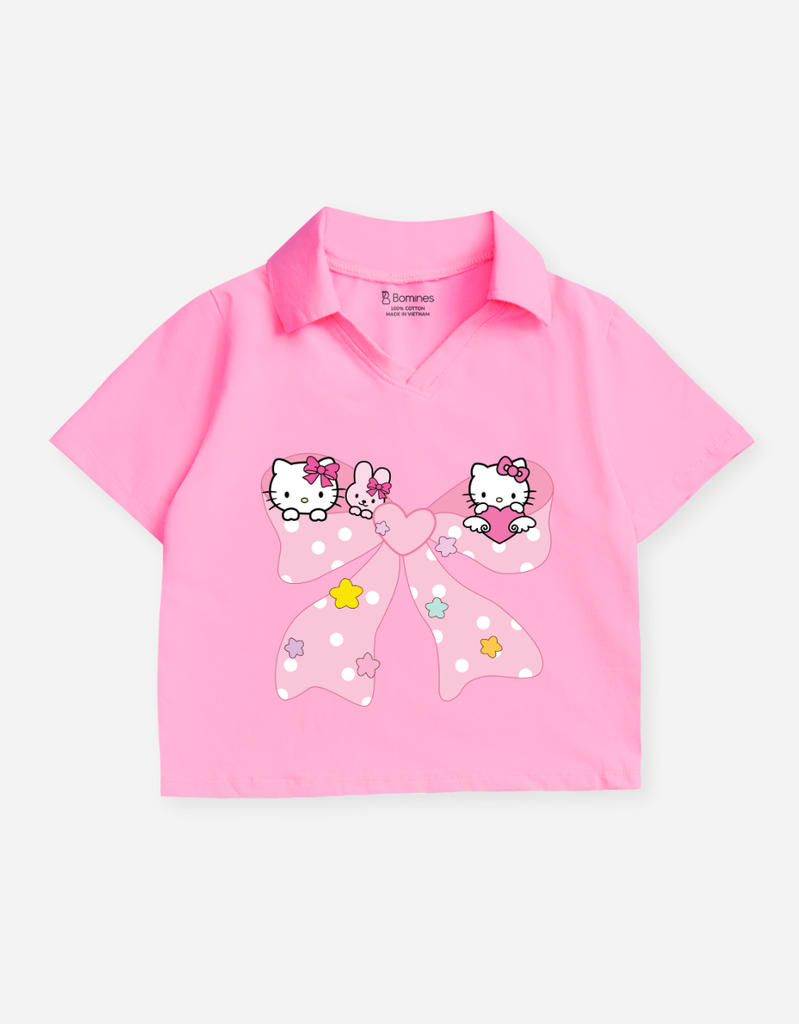 Áo bé gái Kuromi Kitty Bomines