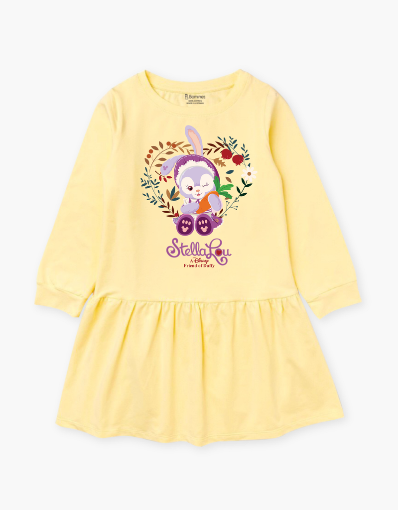 Váy bé gái mùa thu tay dài Thỏ Stella