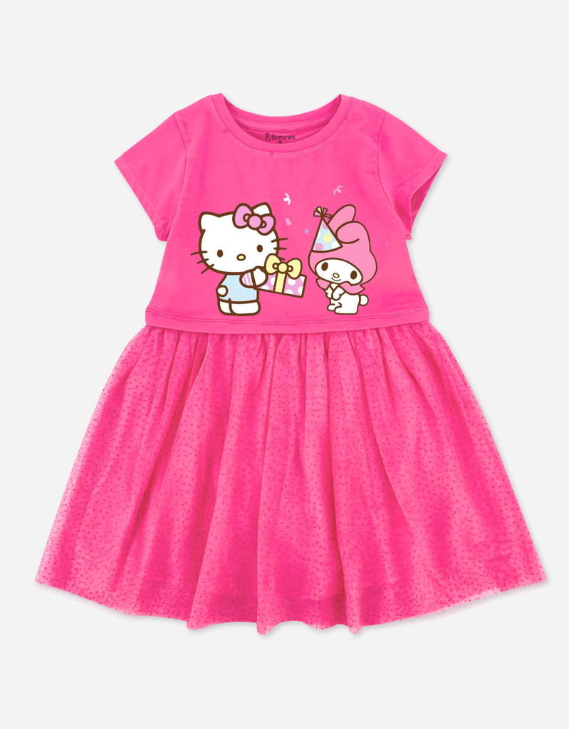 Váy bé gái tay ngắn Hello Kitty Bomines