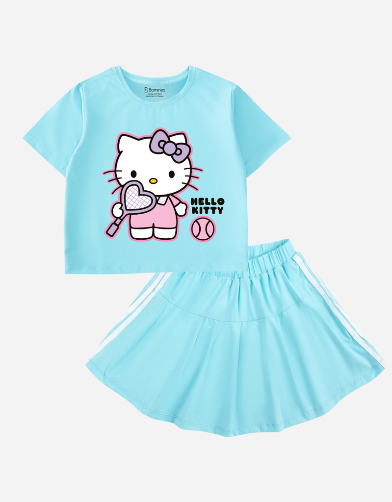 Set váy bé gái Hello Kitty Bomines
