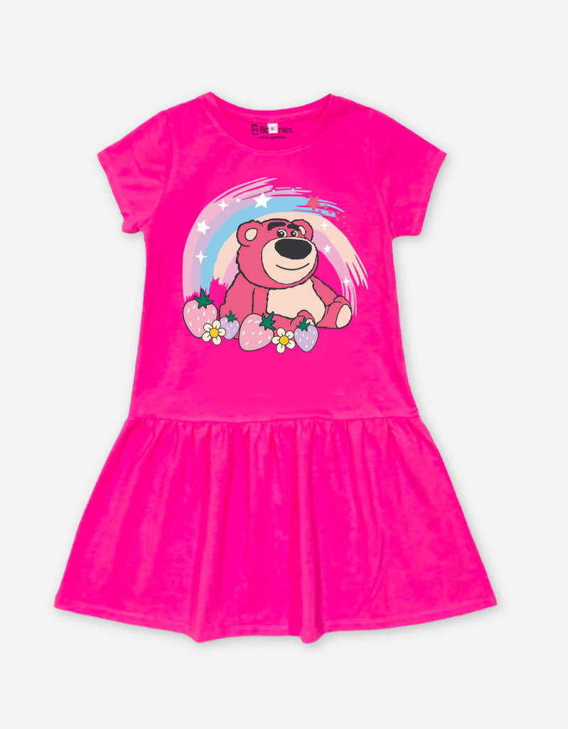 Váy bé gái Gấu dâu Lotso