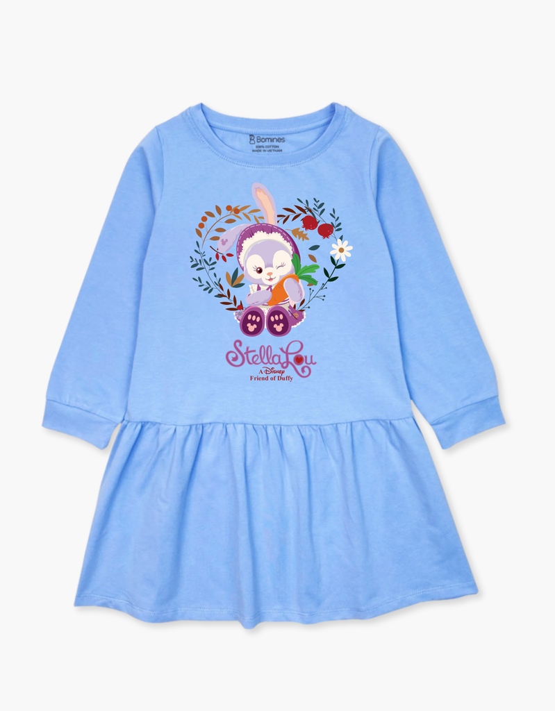 Váy bé gái mùa thu tay dài Thỏ Stella