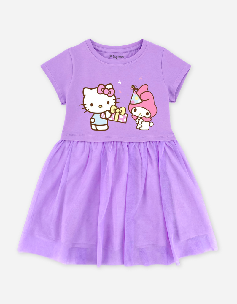 Váy bé gái tay ngắn Hello Kitty Bomines