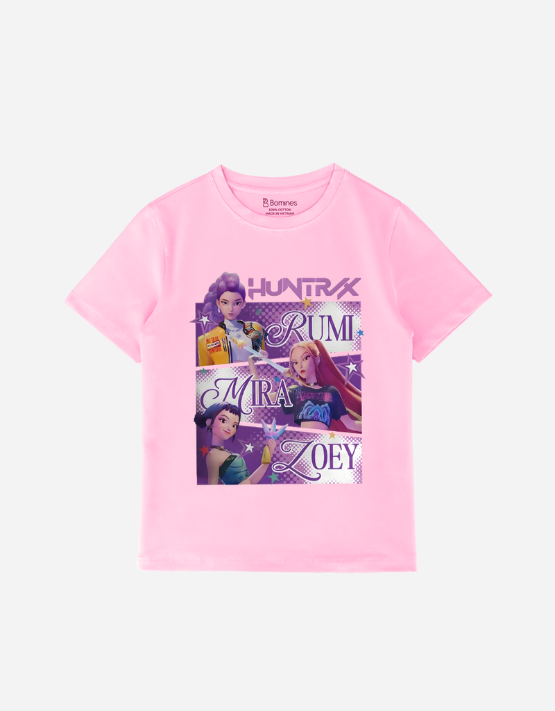 Áo thun bé gái Huntrix Bomines