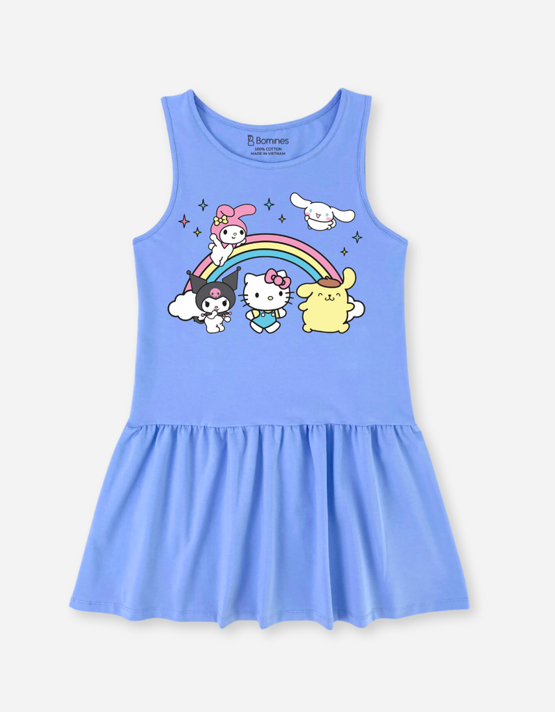 Đầm cotton sát nách Sanrio