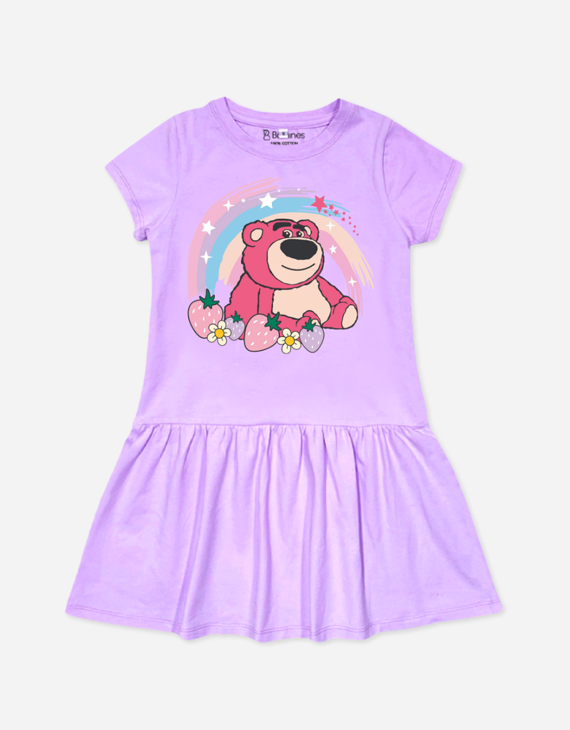 Váy bé gái Gấu dâu Lotso