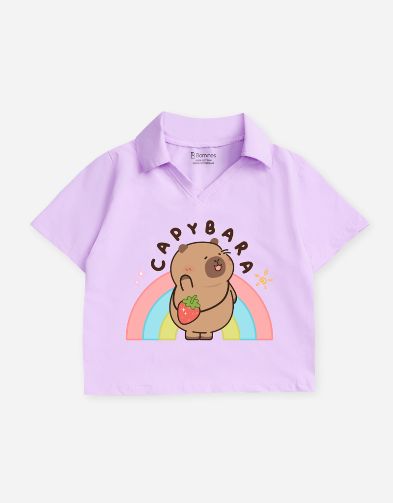 Áo bé gái Capybara