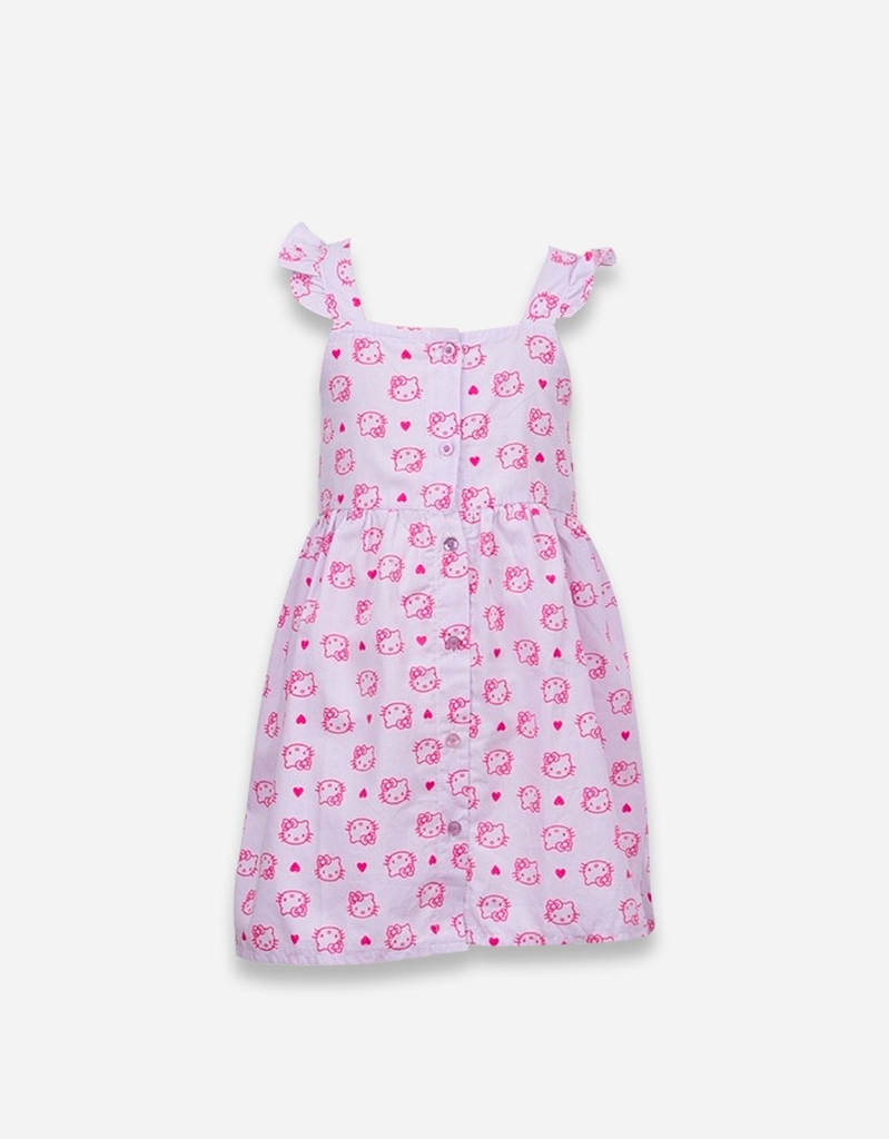 Váy bé gái tay cánh tiên kèm cột tóc nhiều họa tiết