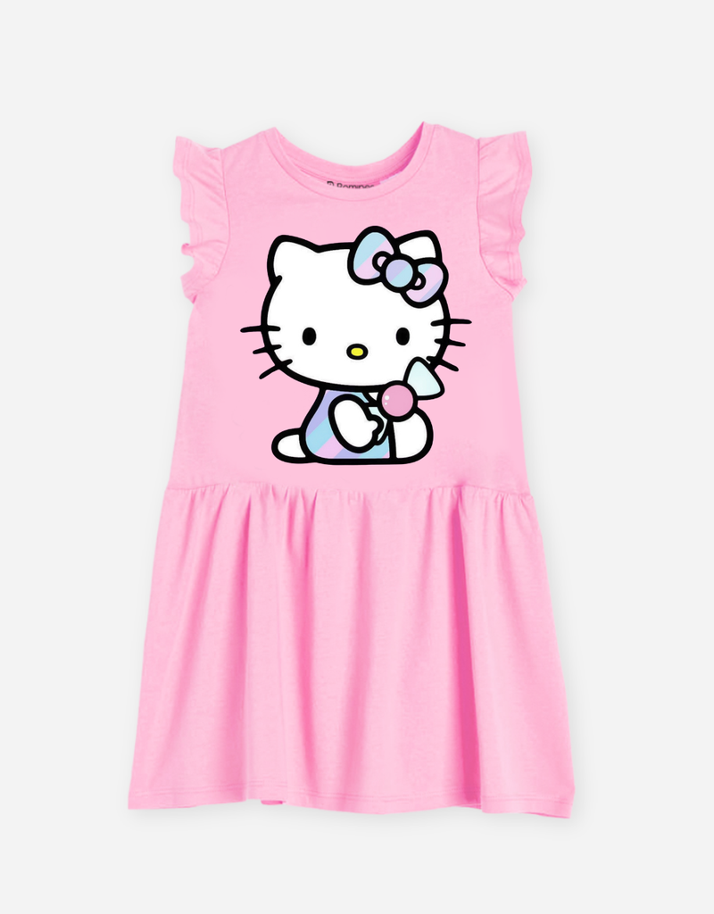 Váy bé gái Hello Kitty tay bèo