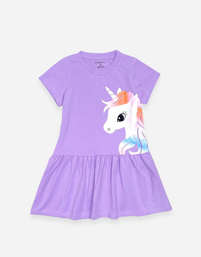 Váy bé gái tay ngắn Unicorn